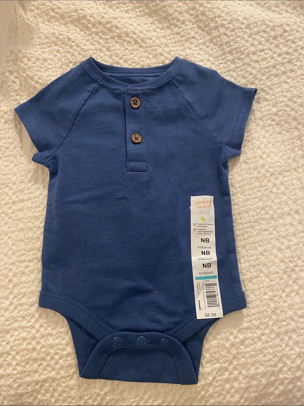 jumping beans Navy Blue Short-Sleeve Bodysuit